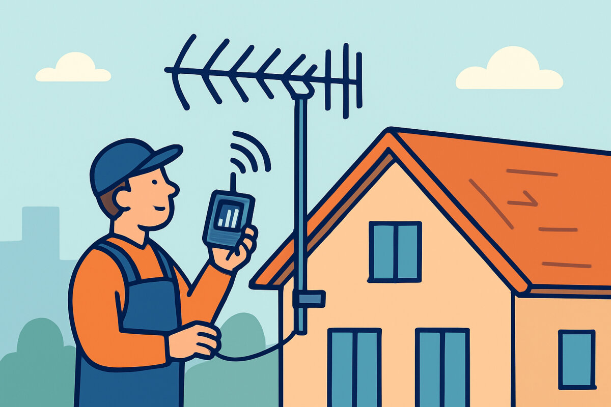 Antennin asennus omakotitaloon – sijoittelu ja suuntaus