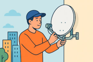 Satelliittiantennin asennus – lautasen koko ja suuntaus